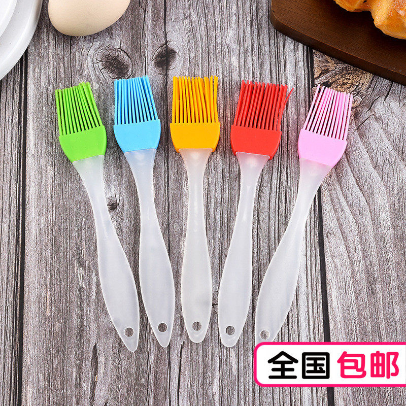 Home Oil Brush Kitchen branded Resistant To High Temperature Resistant Hair Silicone Brushed Oil Brush Baking Brush Egg Liquid Barbecue Brush