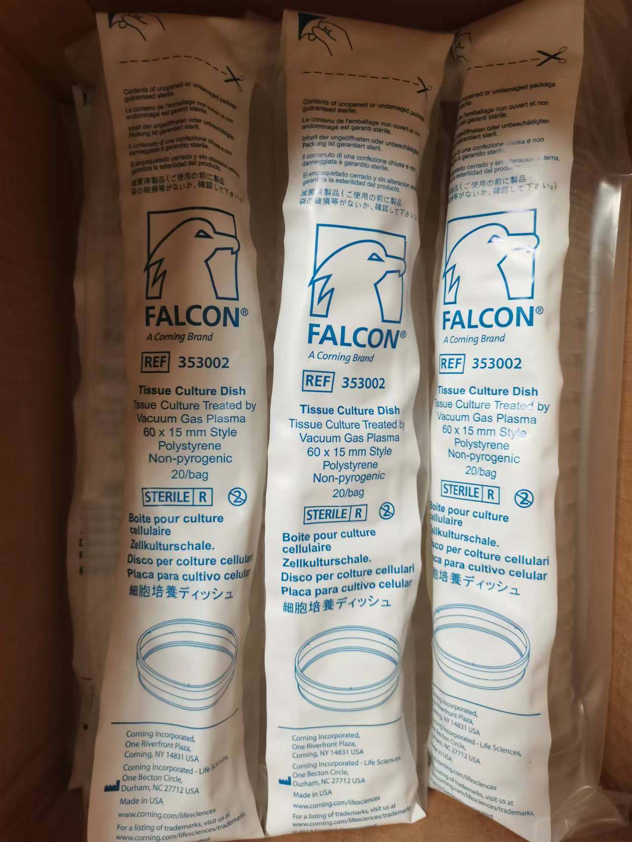 BD Falcon培养皿35x10mm 60x15mm 353001 353002 353003 353025