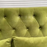 Ретро зеленый дизайнерский диван для двоих, мебель, французский ретро стиль, в американском стиле