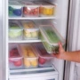 Cửa đôi có nắp hộp lưu trữ hộp thực phẩm niêm phong có thể tủ lạnh lưu trữ hộp mì bánh bao hộp thực phẩm trái cây - Trang chủ khay đựng mỹ phẩm thông minh