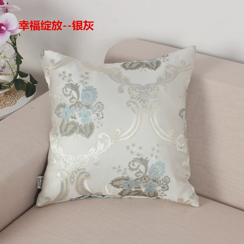 Gối hoa vải châu Âu đệm sofa gối gối hình chữ nhật giường đệm có thể được tùy chỉnh - Trở lại đệm / Bolsters