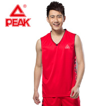 Peak basketball suit mens breathable training suit game jersey sweat-absorbing running sportswear F732051