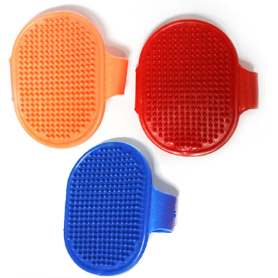 波奇网 宠物用品 狗狗清洁刷 狗按摩刷子椭圆形洗澡专用犬猫通用