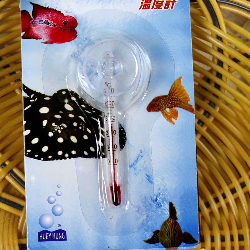 台湾神奇宝贝 数字显示 贴片玻璃温度计 水族箱温度表 迷你水温计