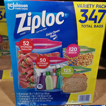 US imported Ziploc mibaono food clip chain bag fresh-keeping bag 4 sizes 347 Costco domestic generation