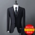 Bộ đồ vest nam ba mảnh kinh doanh bình thường chuyên nghiệp trang phục phiên bản Hàn Quốc của bộ đồ cưới chú rể mỏng phù hợp với bộ vest nam sơ mi nam Suit phù hợp