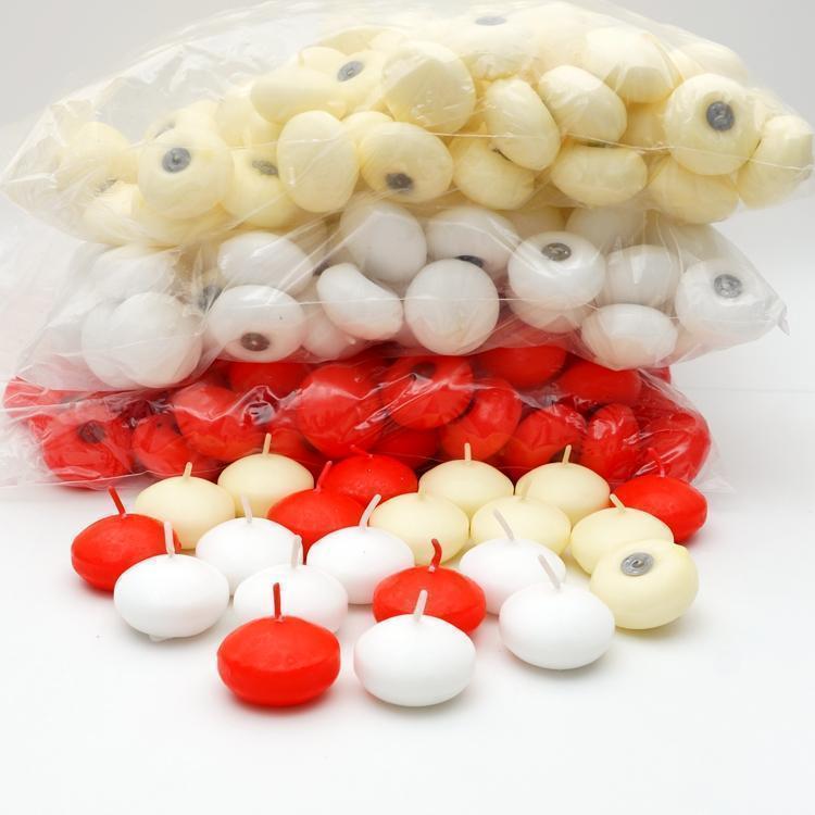 Romantic Floating Water Candle Smokeless Pure Paraffin Rafting Wax Wedding wedding clubhouse Dining Room Movie Props Exclusive Floating Water Polo