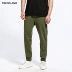 TRENDIANO xu hướng váy hè nam cotton in hoa bó chân haren chín điểm quần âu - Crop Jeans quần kaki túi hộp Crop Jeans