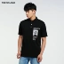 TRENDIANO mới 2018 nam áo polo mùa hè cotton in chữ lỏng tay áo ngắn 3GC202795P ao thun polo nam Polo