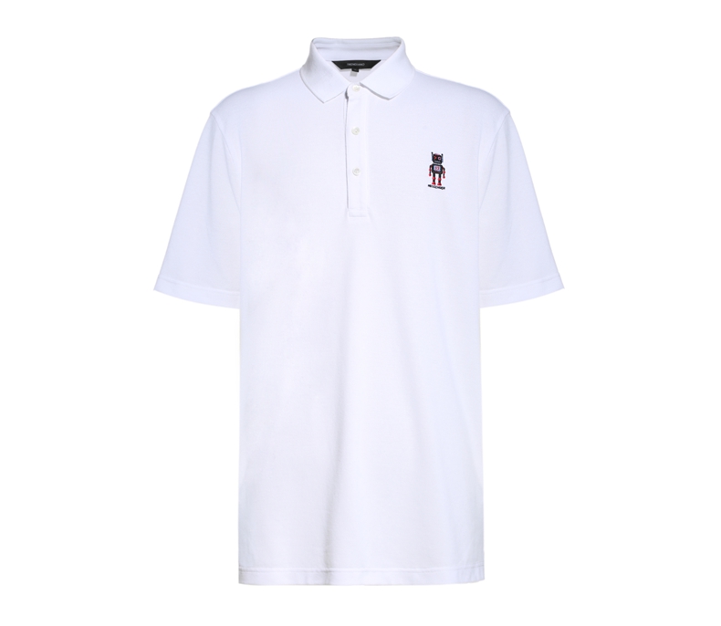 TRENDIANO Đàn ông mùa hè giản dị Cotton thêu chữ ngắn tay áo polo 3GC202783P polo nam