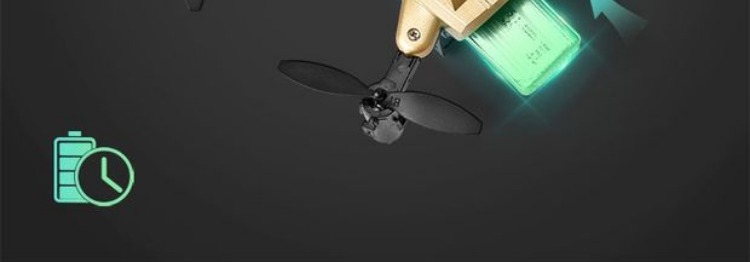 Mini máy bay bốn trục gấp thời gian cố định máy bay không người lái thời gian thực máy bay điều khiển từ xa mô hình máy bay trực thăng đồ chơi cho trẻ em