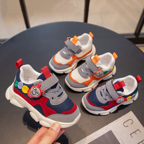 Детская нескользящая спортивная обувь для мальчиков, дышащие туфли, тренд сезона, 1-6 лет
