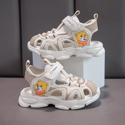 Комфортная нескользящая мягкая дышащая спортивная пляжная обувь для раннего возраста, детские туфли для мальчиков, сандалии, мягкая подошва