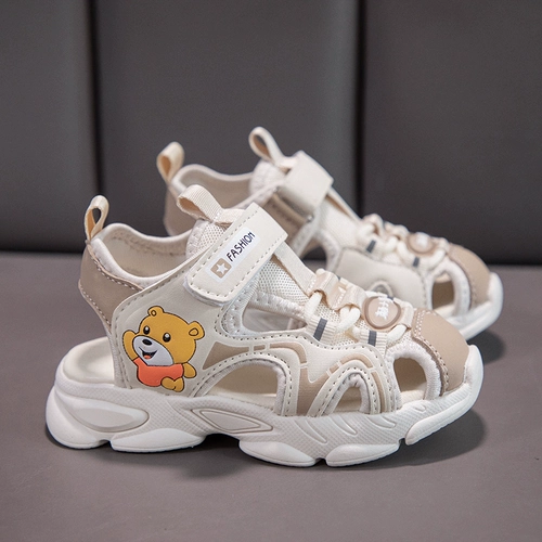 Комфортная нескользящая мягкая дышащая спортивная пляжная обувь для раннего возраста, детские туфли для мальчиков, сандалии, мягкая подошва