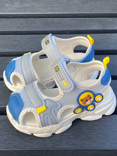Летние детские сандалии для мальчиков, нескользящая пляжная спортивная детская обувь для отдыха, мягкая подошва
