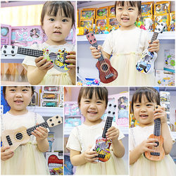 무료 배송 어린이 악기 시뮬레이션 우쿨렐레 기타 4 현 재생 가능 계발 조기 교육 음악 장난감