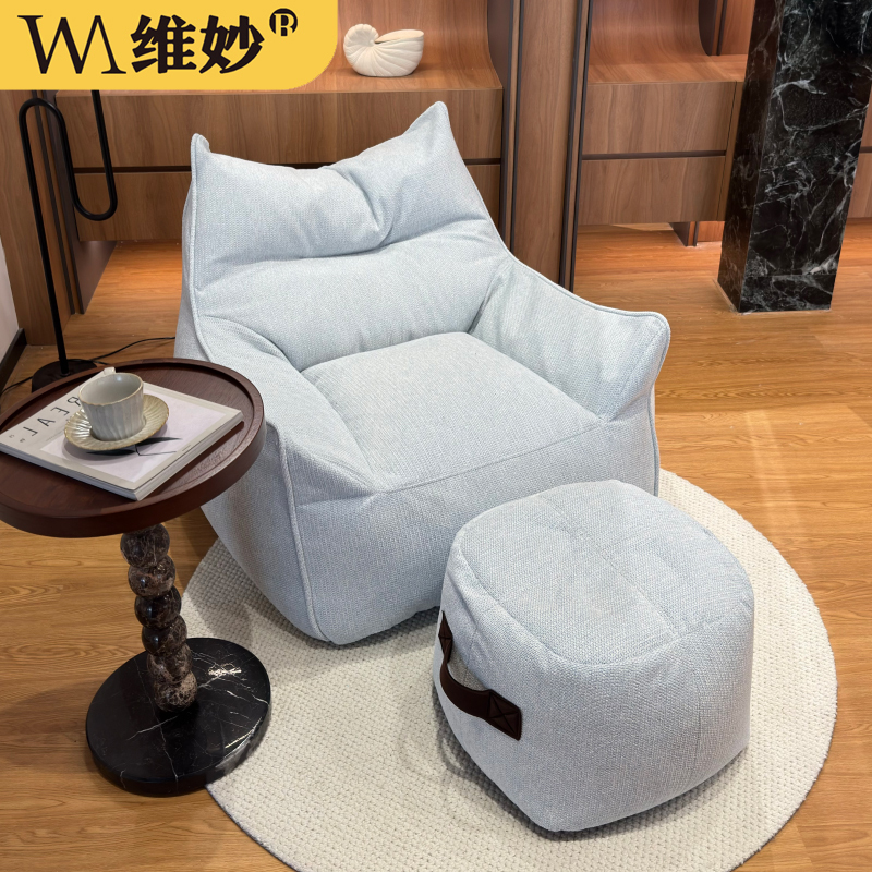 Lazy Sofa That Can Be Used for Sleeping and Lounging, Single Tatami Bean Bag Sofa, Suitable for Small Apartments, Living Room, Removable and Washable, Balcony Leisure Chair