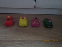 McDonalds 1996 four small Fu turning car toys set