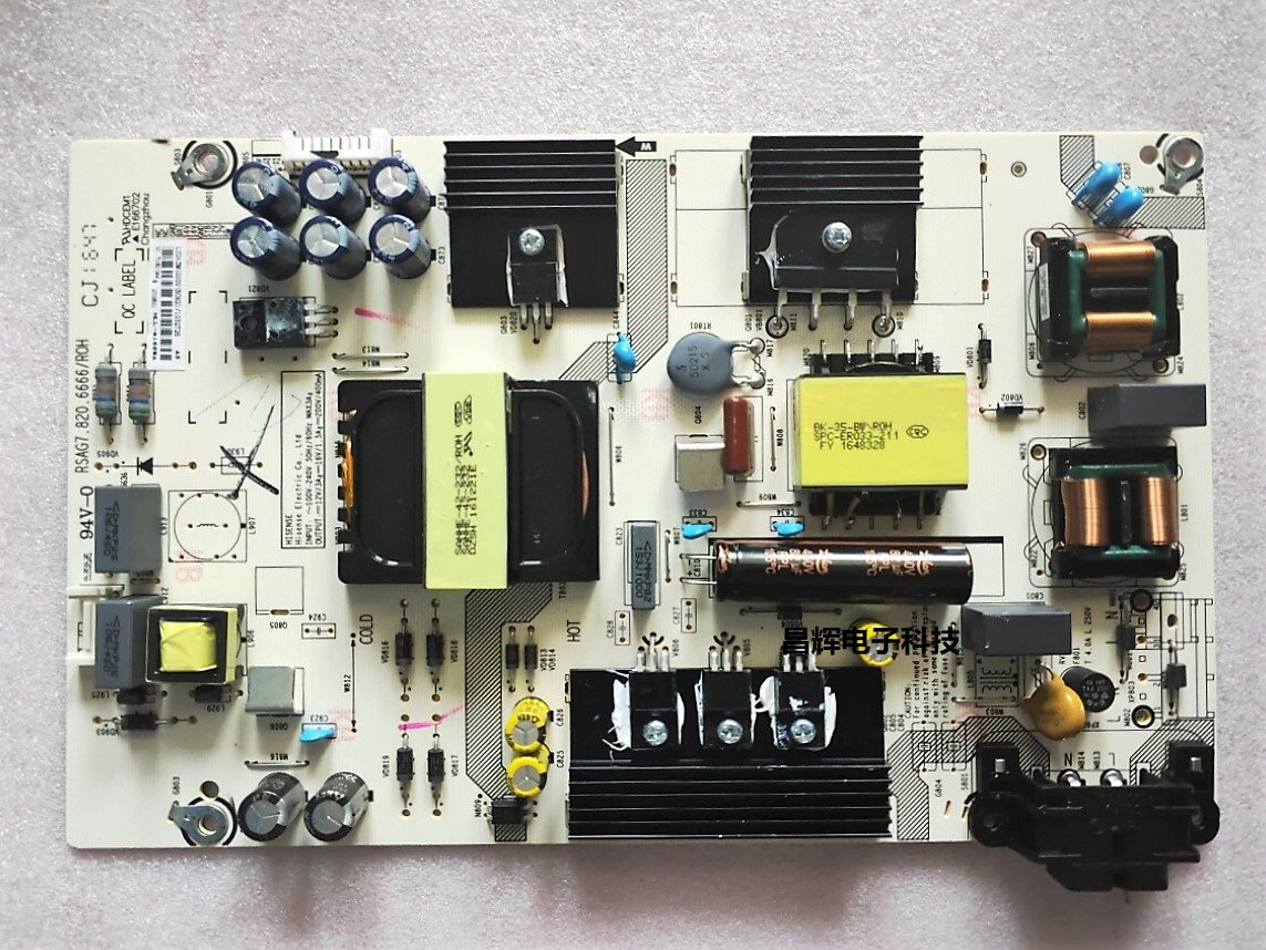 Original sea letter LED43M5000U LCD TV power supply board RSAG7 820 6666 6666 spot 9 into new