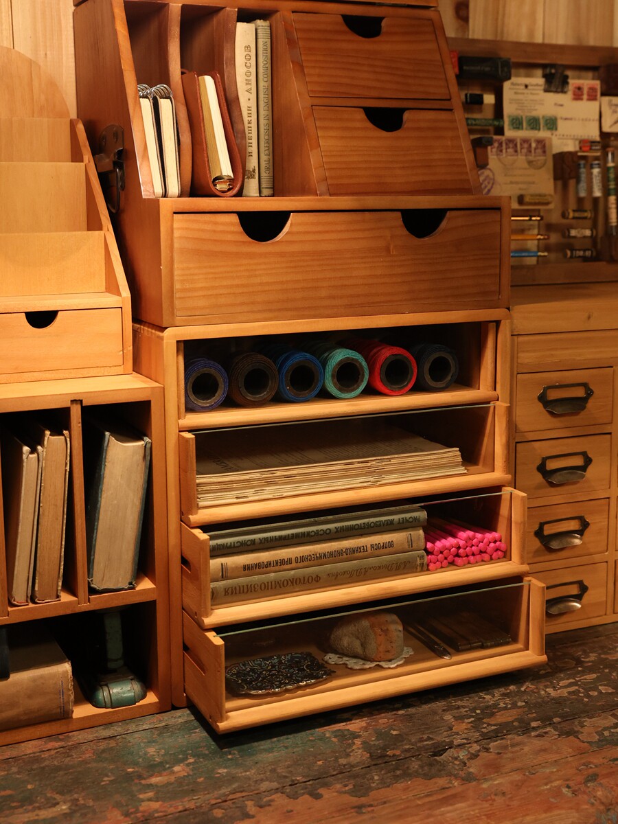 昭和レトロ 蝿帳 保管棚 小物棚 桐製 天然木 ナチュラルな生活 美