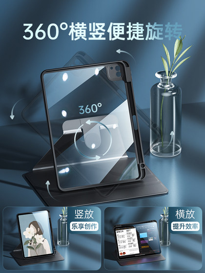 奢姿适用小米平板5保护套pro壳pad防摔硅胶2024软壳配件12.4por皮11寸全包电脑磁吸6带笔槽透明防弯硬ipad新