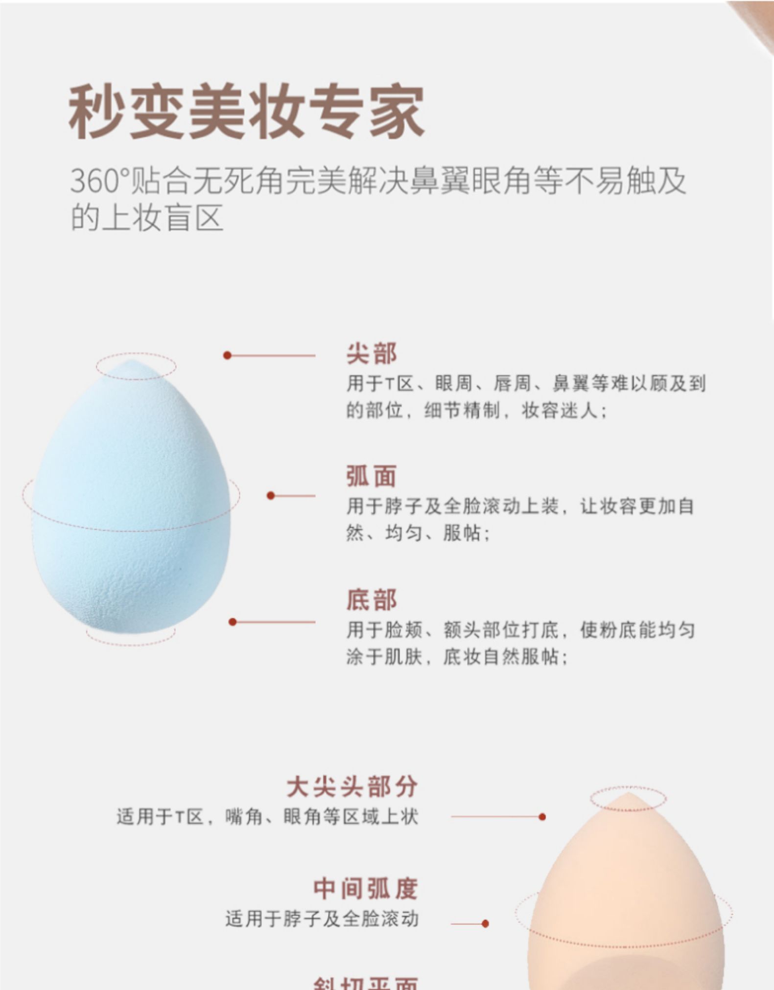 美妆蛋 葫芦气垫粉扑 送收纳盒架子 图6