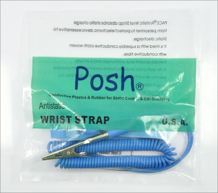 POSH electrostatic bracelet Anti-static wrist protection PU white yarn corded wrist protection 5 meters 8 meters can be customized human body grounding