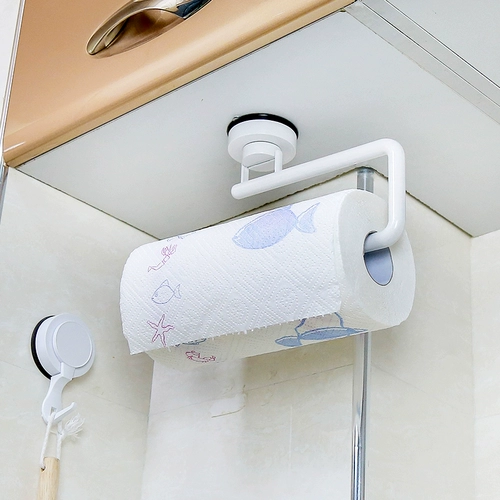 Dehub Suction Cup Кухонная бумажная стойка Стена -Странная и катящая бумажная стойка бумага для шарф -шарф без трассировки невозможные масло.