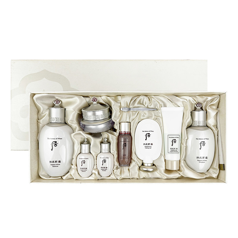 cellskin韩国护肤品)㊣韩国Whoo后雪美白套盒水乳霜拱辰享去黄淡斑改善