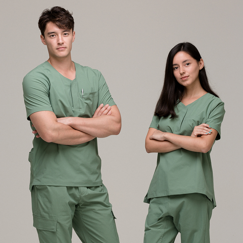 High-grade plastic hospital dental clinic Operating suit Hand washing suit Brush hand suit Male and female suit Nurse suit Isolation suit