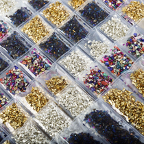 Broken glass AB colored glass slag glass sand microscopic landscaping crafts materials DIY glue filler cross-border