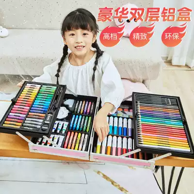 Kitty Kale children's watercolor pen set Safe and washable kindergarten baby painting brush Primary school color pen