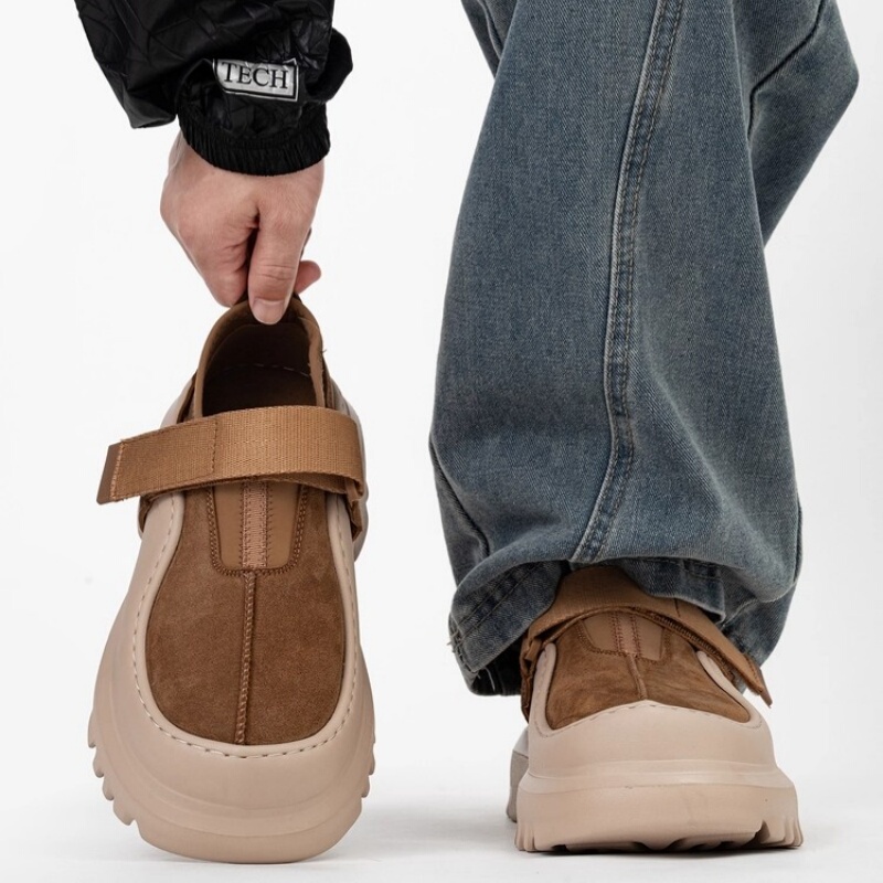 European and American Designer Grace Stride Fashionable Outdoor Couple's Height-Increasing Thick-Soled Velcro Birkenstock Shoes