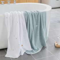 Bath towel cotton adult soft and cute Korean version of men and women cotton super absorbent personality home large couple towel