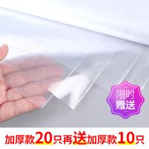 Dust bag clothes cover clothes dust cover transparent thick clothes storage bag coat suit dry cleaner shop hanging bag