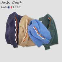 2021 New sweater girls spring and autumn children boys Baby Baby Baby winter mink sweater