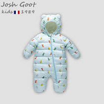 Winter baby down jacket jumpsuit newborn children 6 months one year old male and female baby out to carry clothes winter tide