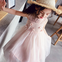 Girl dress summer model foreign net gauze puffy childrens princess dress little girl skirt summer dress