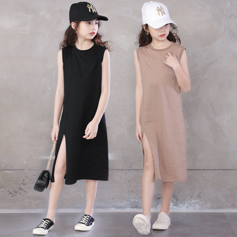 High-end girls dress summer children's net red explosion summer dress Korean Yanai Yanai in the big girl dress