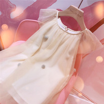 High-end girls dress Summer children Baby Ocean Han version Summer clothing Internet Red Burst Girl Princess Dress