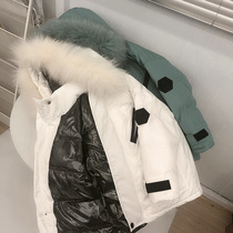 Childrens down clothes 2020 Winter new boy among children Baby baby boomer Korean version of the Han version Thickened Jacket