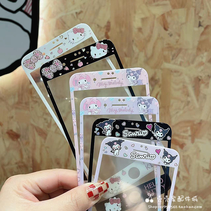 Cute Kitty Cat Suitable for Iphone7Plus Mobile Phone Film 8Plus Cartoon Color Film Apple 678 Full Screen Tempered Film 6S Screen Protection Front Film 6Plus Glass Film for Women Cute Kitty Cat Suitable for Iphone7Plus Mobile Phone Film 8Plus Cartoon Color Film Apple 678 Full Screen Tempered Film 6S Screen Protection Front Film 6Plus Glass Film for Women
