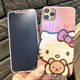 Pink kt cat suitable for Apple 13/14 promax mobile phone case xs tempered film 11/12 full screen film xr cute 8p