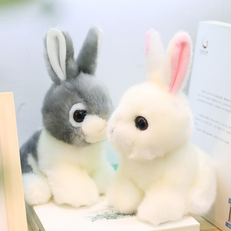Emulation Rabbit Plush Doll Little White Rabbit Doll Cute Rabbit Cloth Doll Doll Girl Child Birthday Present