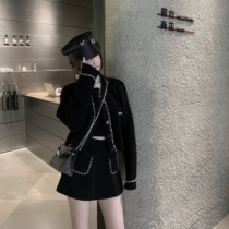 CHICYOU (soft glutinous glutinous small sweater) bright sheet inlaid with girl sensation glitter with wool sweater knit cardigan