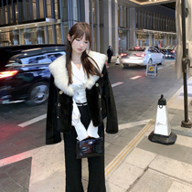 CHICYOU 100% Melislave wool collab fur integrated winter new and slim temperament fur coat grass jacket