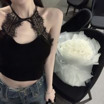 CHICYOU (take a pinch of pure desire atmosphere) lace butterfly knot harness sexy sashimi outside wearing a blouse summer