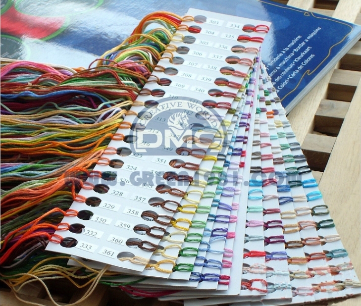 DIY embroidery thread: French DMC117 series pure cotton embroidery thread 498 colors (m)