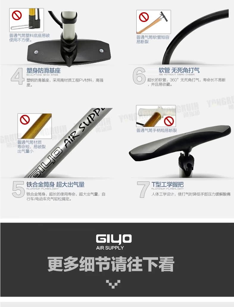 Pompe à vélo GIYO - Ref 2396354 Image 13