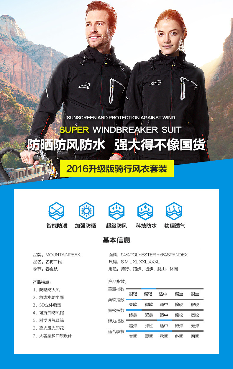 Vêtement cyclisme mixte PEAK MOUNTAIN - Ref 2214573 Image 7